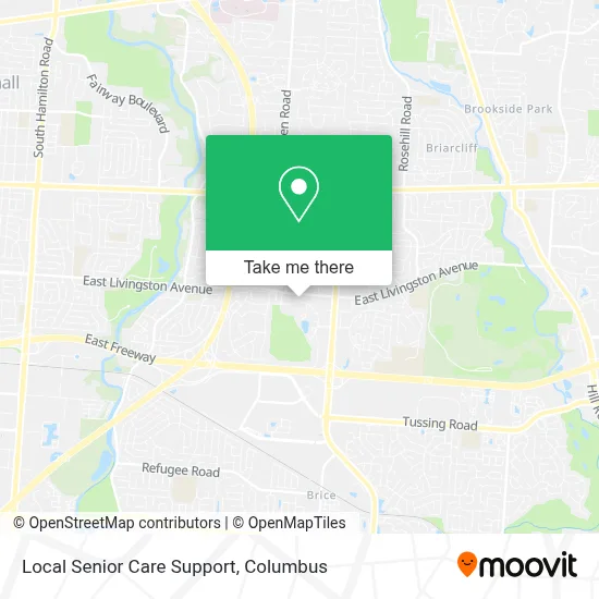 Local Senior Care Support map