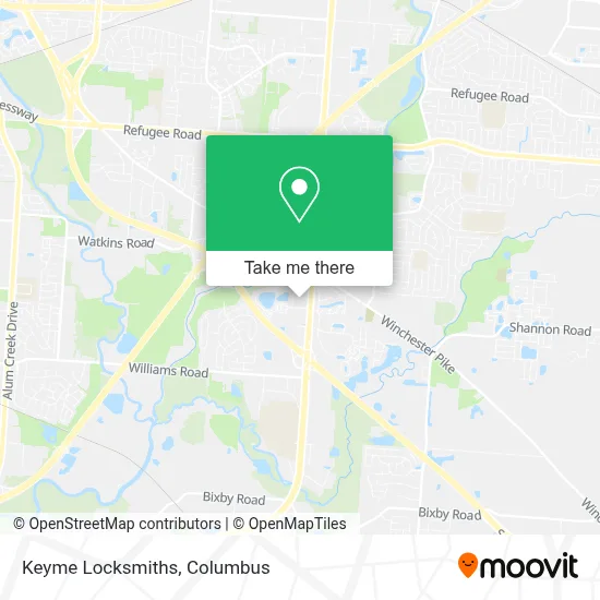 Keyme Locksmiths map