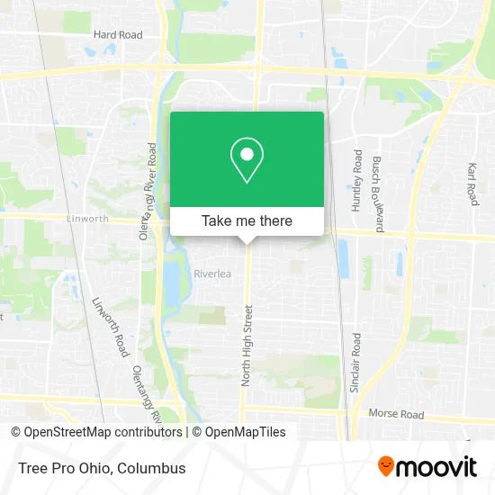Tree Pro Ohio map