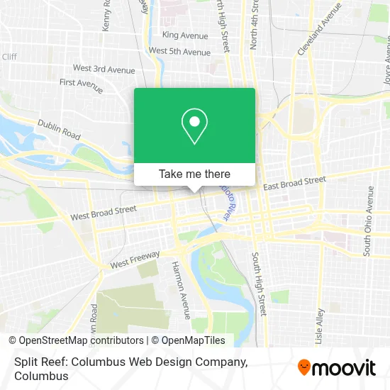 Split Reef: Columbus Web Design Company map