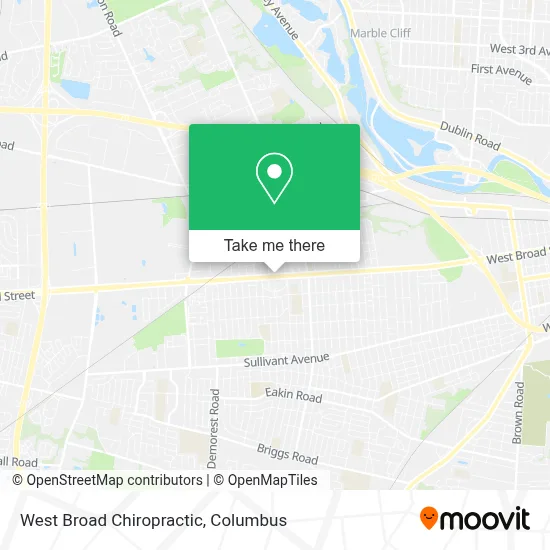 West Broad Chiropractic map