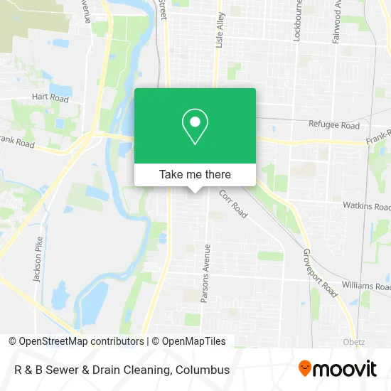 R & B Sewer & Drain Cleaning map