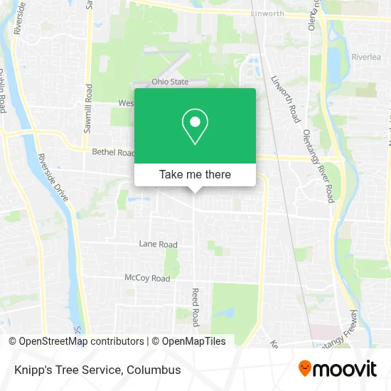 Knipp's Tree Service map