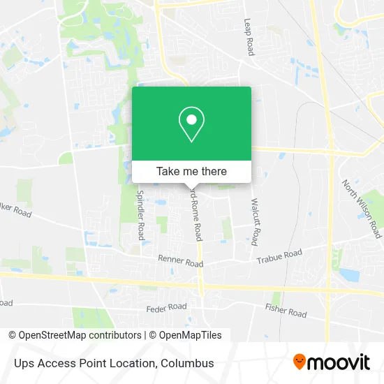 Ups Access Point Location map