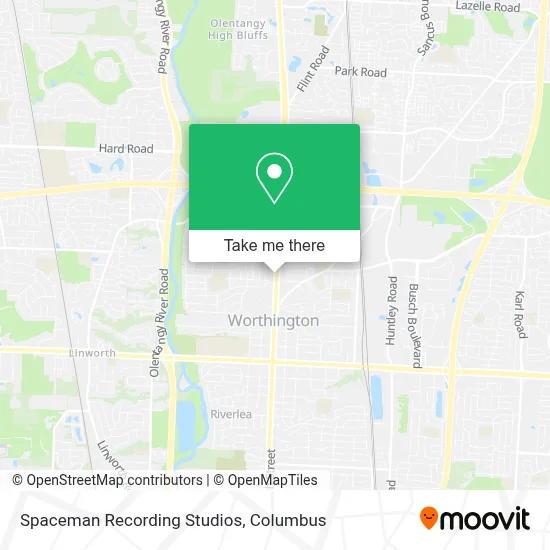 Spaceman Recording Studios map