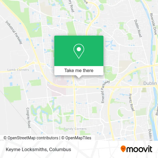 Keyme Locksmiths map