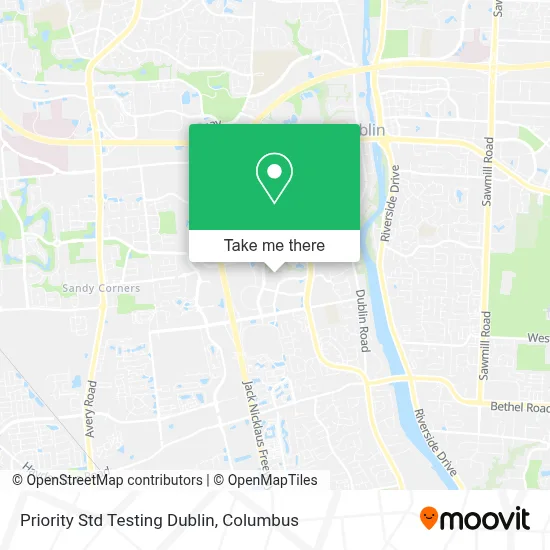 Priority Std Testing Dublin map