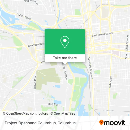 Project Openhand Columbus map