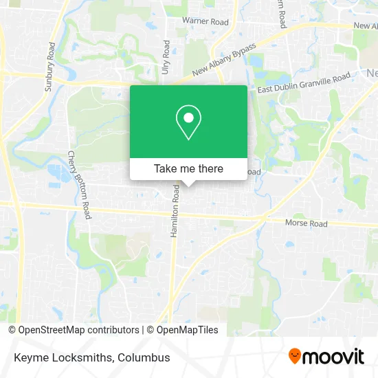 Keyme Locksmiths map