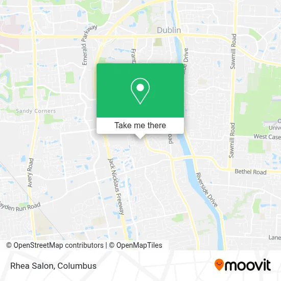 Rhea Salon map