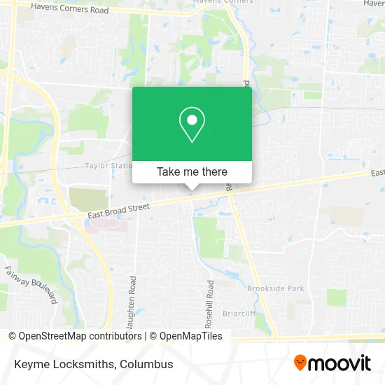 Keyme Locksmiths map