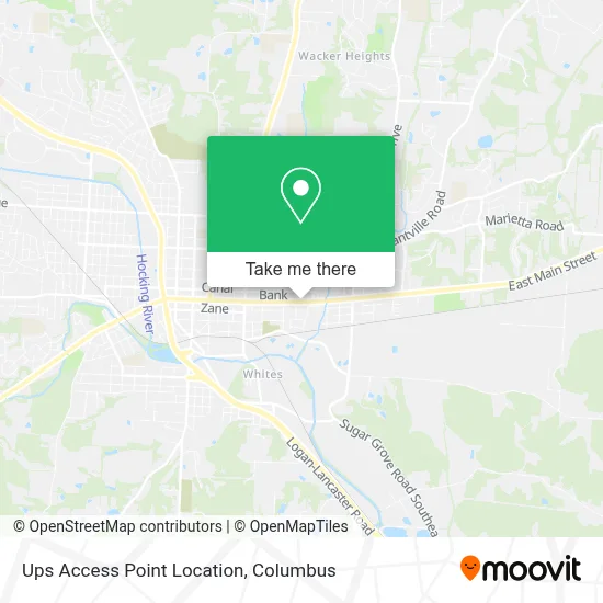 Ups Access Point Location map