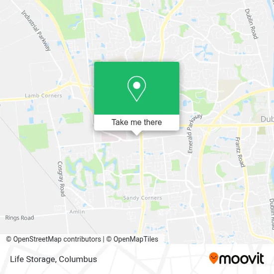 Life Storage map