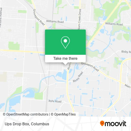 Ups Drop Box map