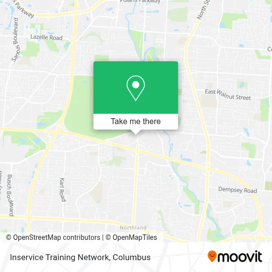 Inservice Training Network map