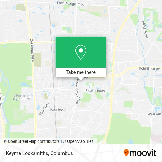 Keyme Locksmiths map