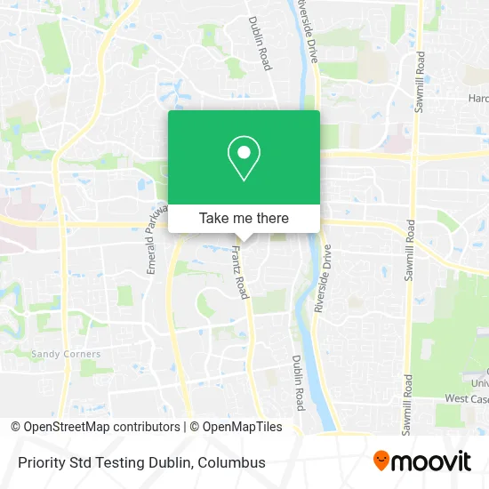 Priority Std Testing Dublin map