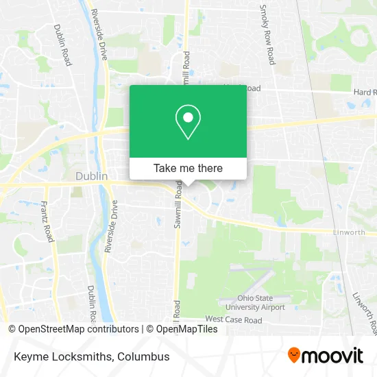 Keyme Locksmiths map