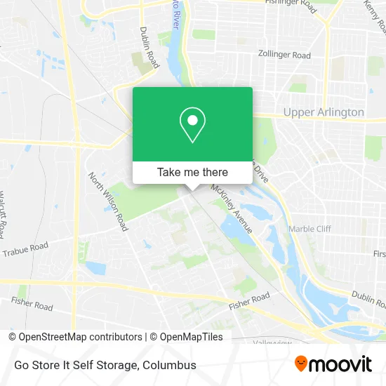 Go Store It Self Storage map