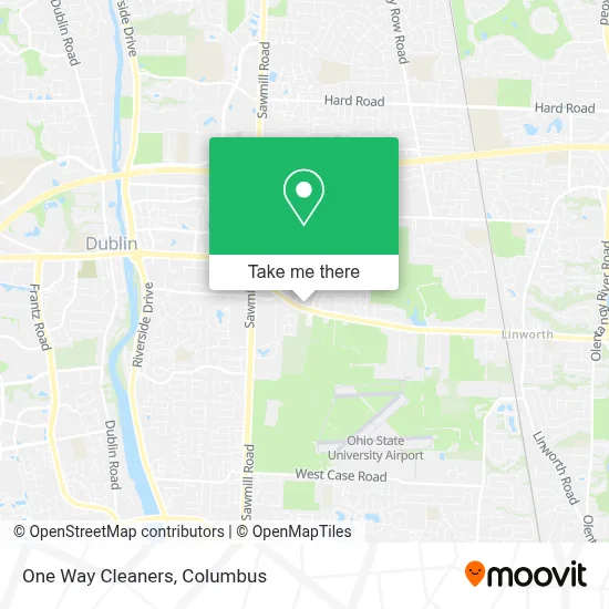 One Way Cleaners map
