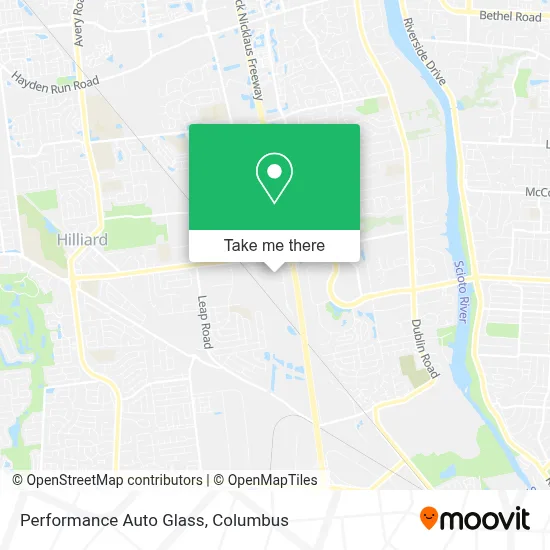 Performance Auto Glass map