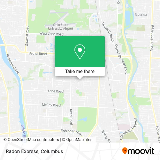 Radon Express map