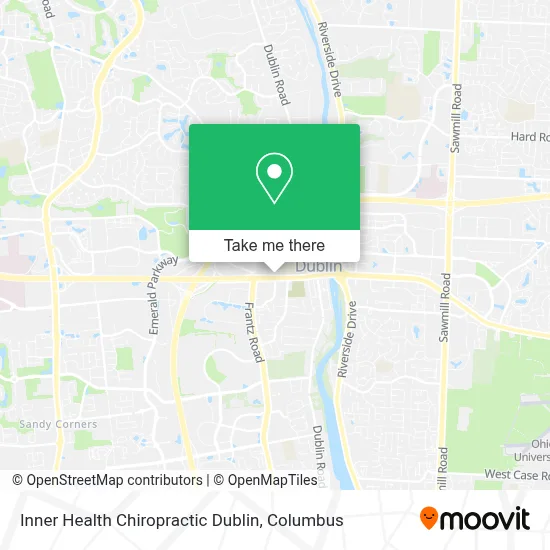 Inner Health Chiropractic Dublin map