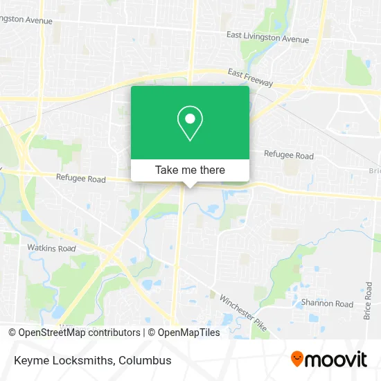Keyme Locksmiths map