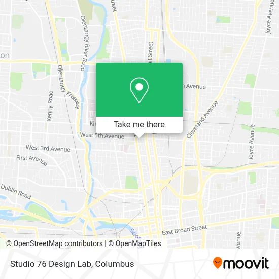 Studio 76 Design Lab map