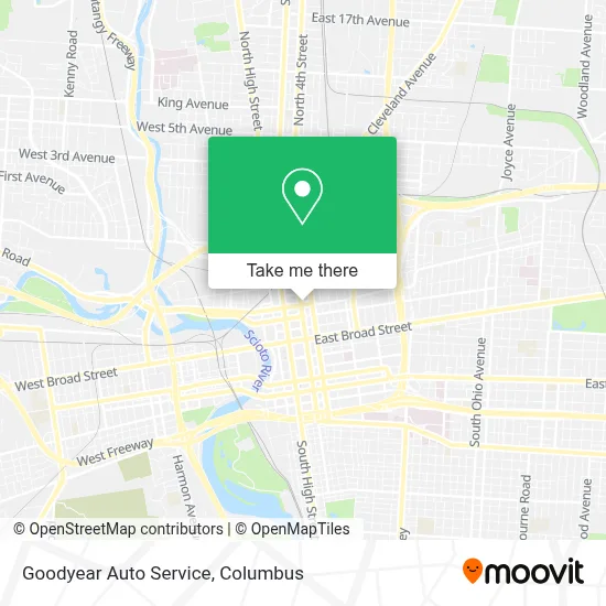 Goodyear Auto Service map