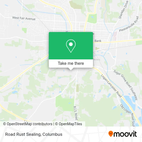 Road Rust Sealing map