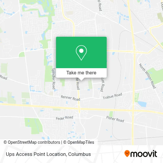Ups Access Point Location map