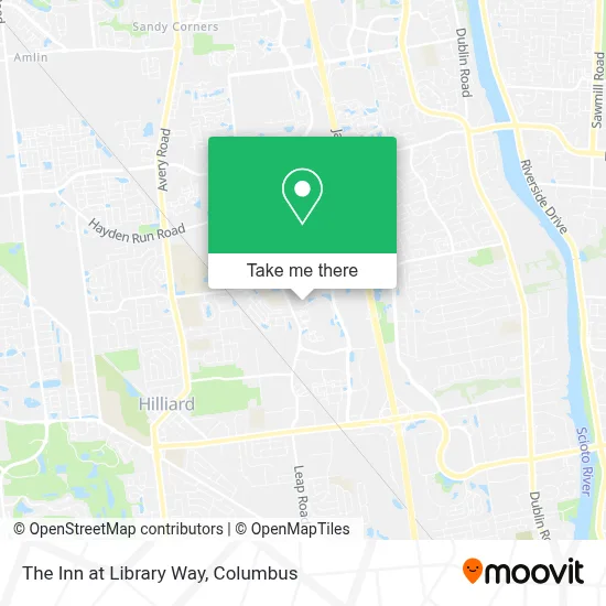 The Inn at Library Way map