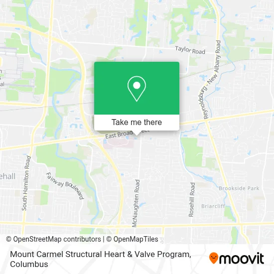 Mount Carmel Structural Heart & Valve Program map