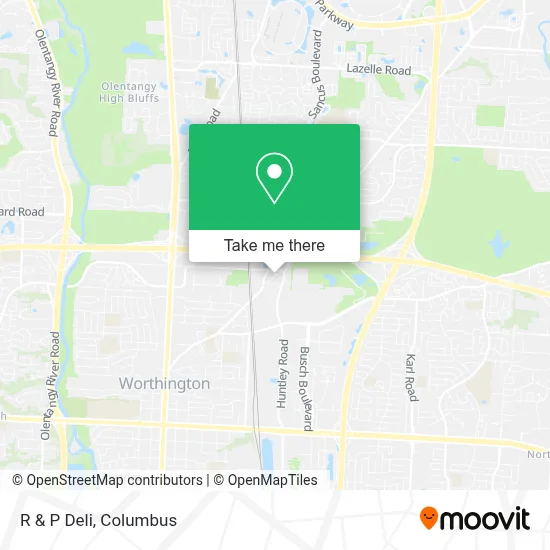 R & P Deli map
