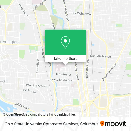 Ohio State University Optometry Services map
