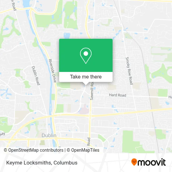 Keyme Locksmiths map