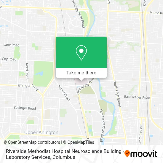 Riverside Methodist Hospital Neuroscience Building - Laboratory Services map