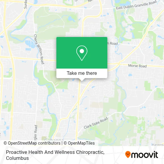 Proactive Health And Wellness Chiropractic map