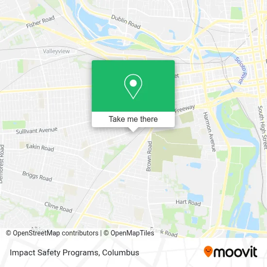 Impact Safety Programs map