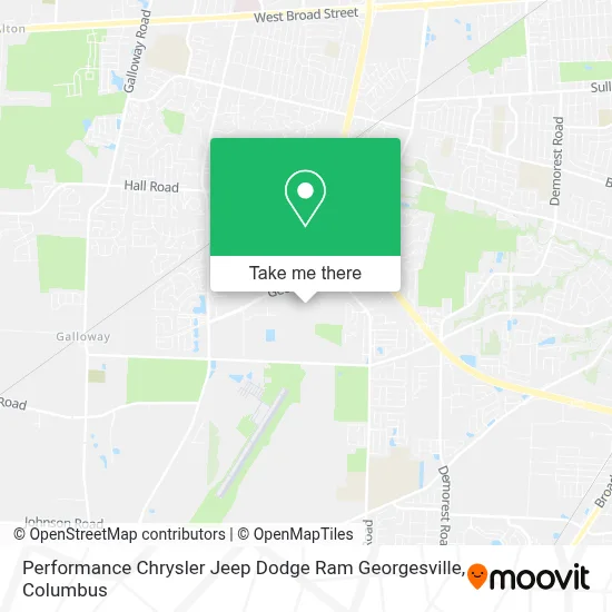 Performance Chrysler Jeep Dodge Ram Georgesville map