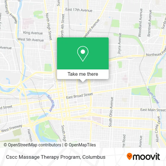 Cscc Massage Therapy Program map