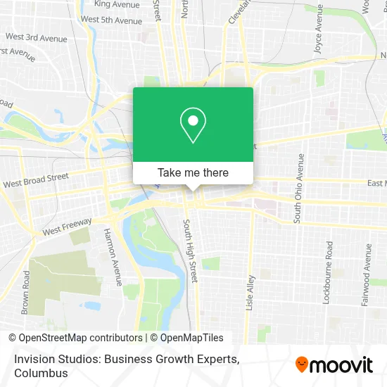 Invision Studios: Business Growth Experts map