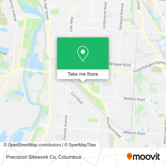 Precision Sitework Co map