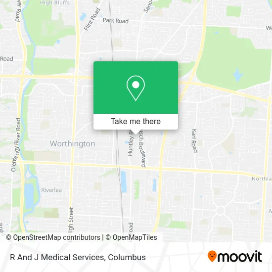R And J Medical Services map