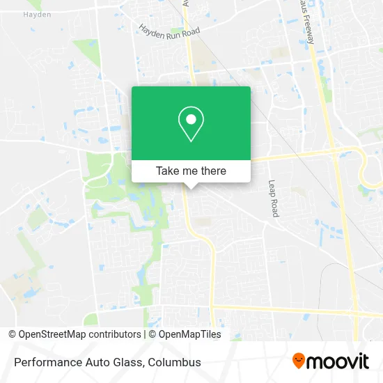 Performance Auto Glass map