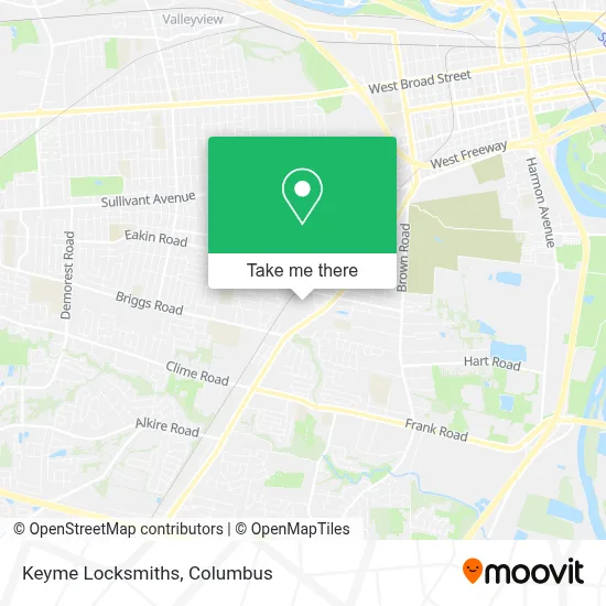 Keyme Locksmiths map