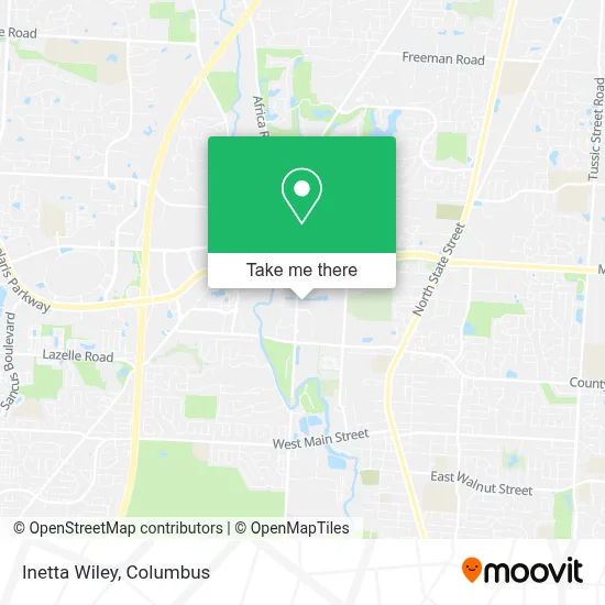 Inetta Wiley map