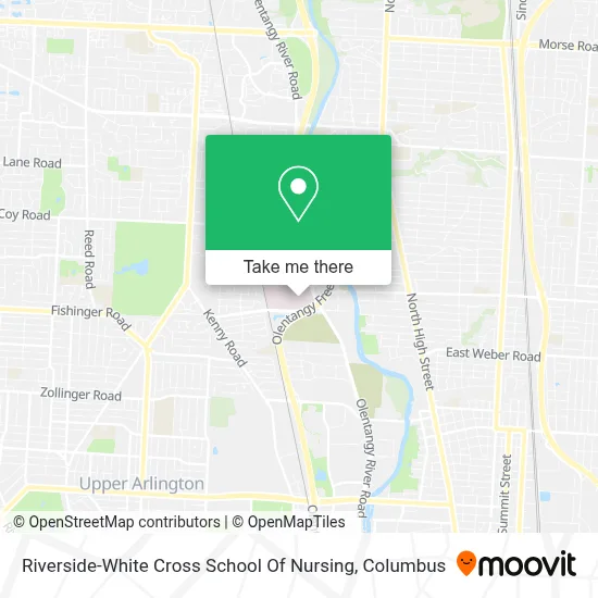 Riverside-White Cross School Of Nursing map