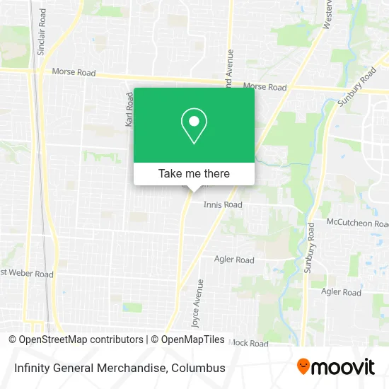 Infinity General Merchandise map